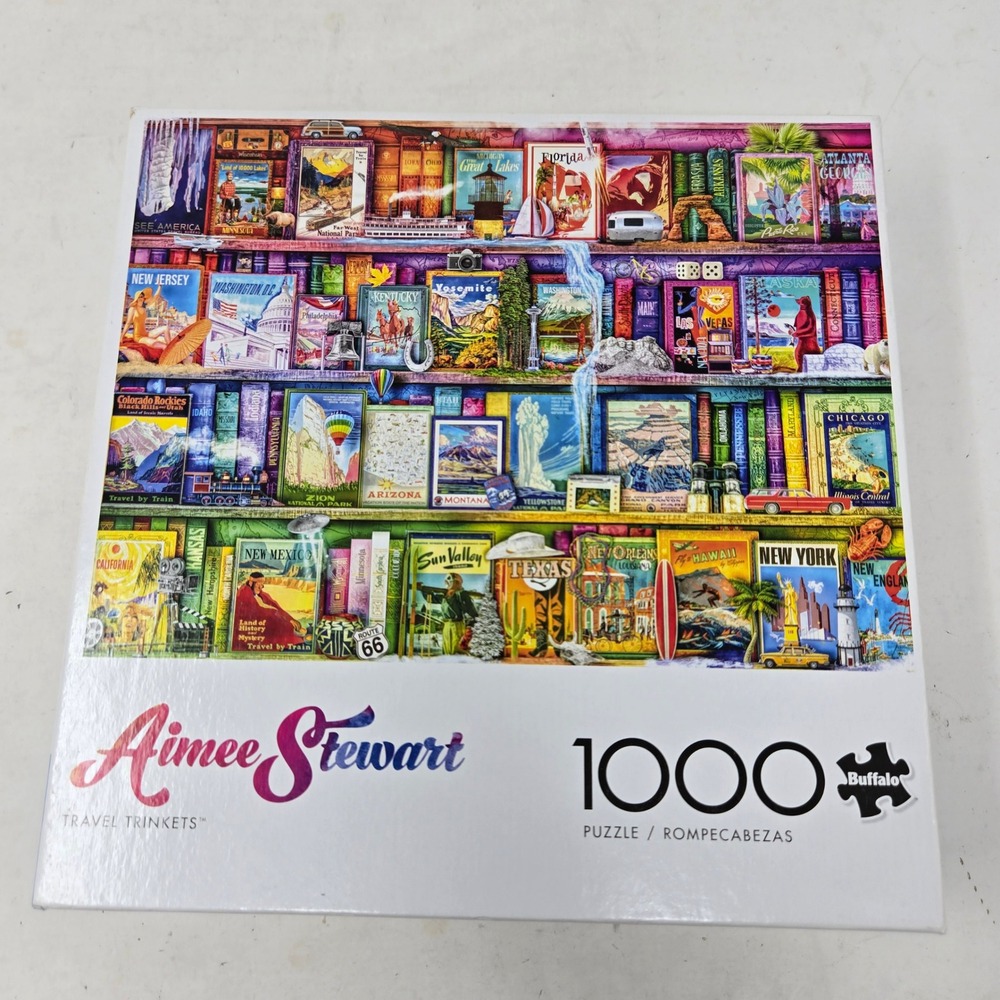 Buffalo Games Aimee Stewart Travel Trinkets 1000 Piece Jigsaw Puzzle 91520